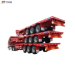 Flatbed Semi Trailer 30 Ton Heavy Duty 12.5m Steel Deck gallery 1