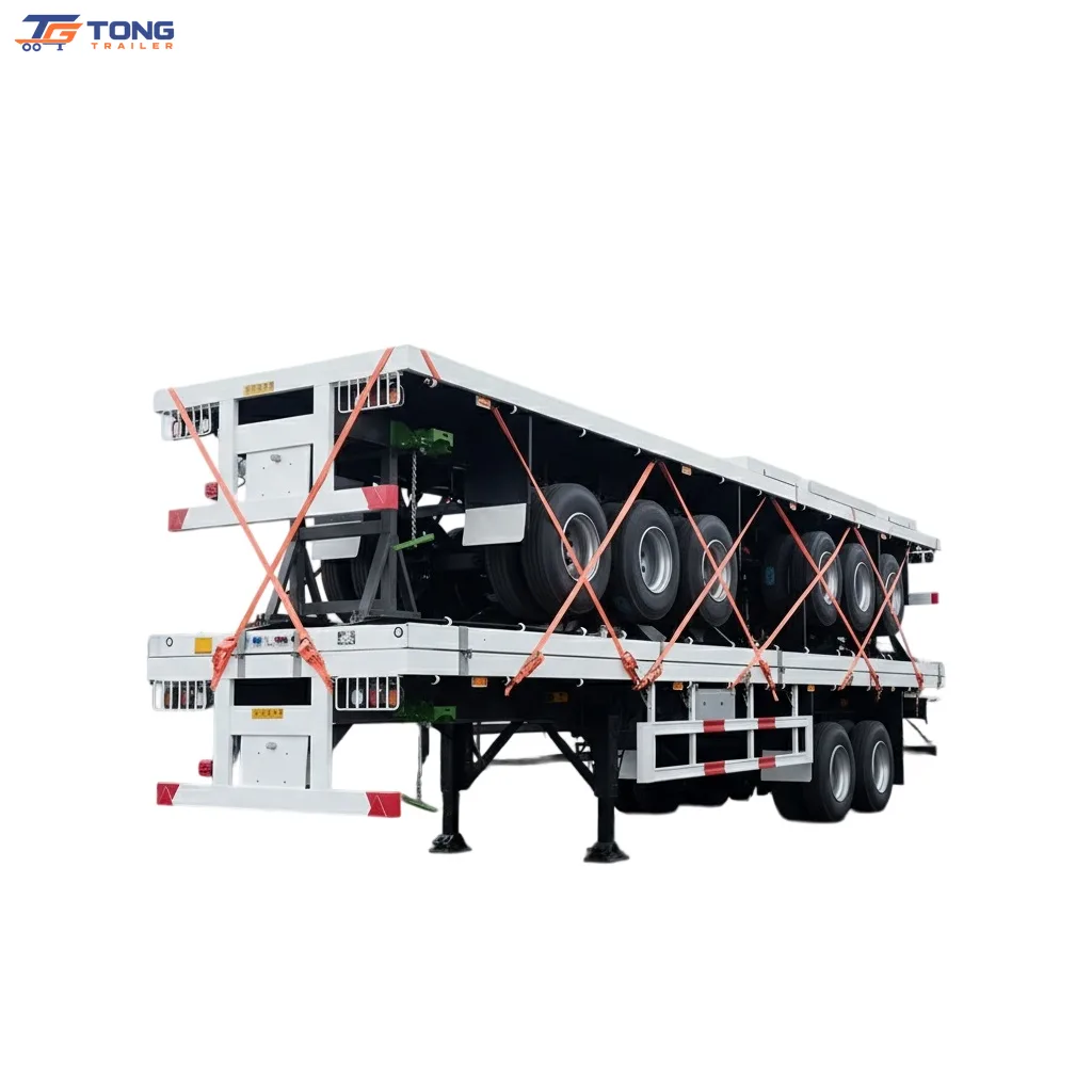 Flatbed Semi Trailer 30 Ton Payload 2-6 Axle Options gallery 4