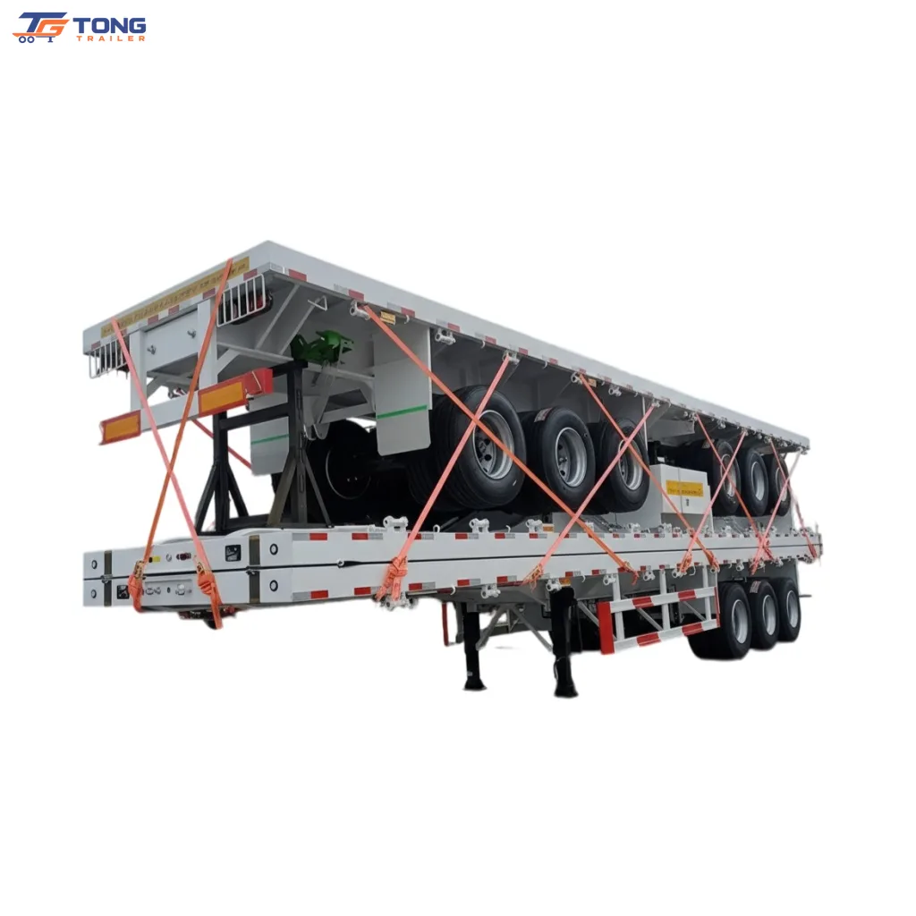 Flatbed Semi Trailer 30 Ton Payload 2-6 Axle Options gallery 5