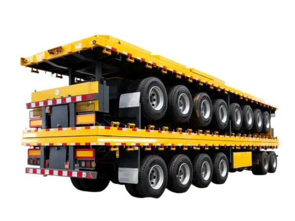 Flatbed Semi Trailer 30 Ton Payload 2-6 Axle Options