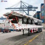 Flatbed Semi Trailer 30T 2-6 Axles Steel Deck gallery 3