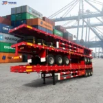 Flatbed Semi Trailer 30T 2-6 Axles Steel Deck gallery 4