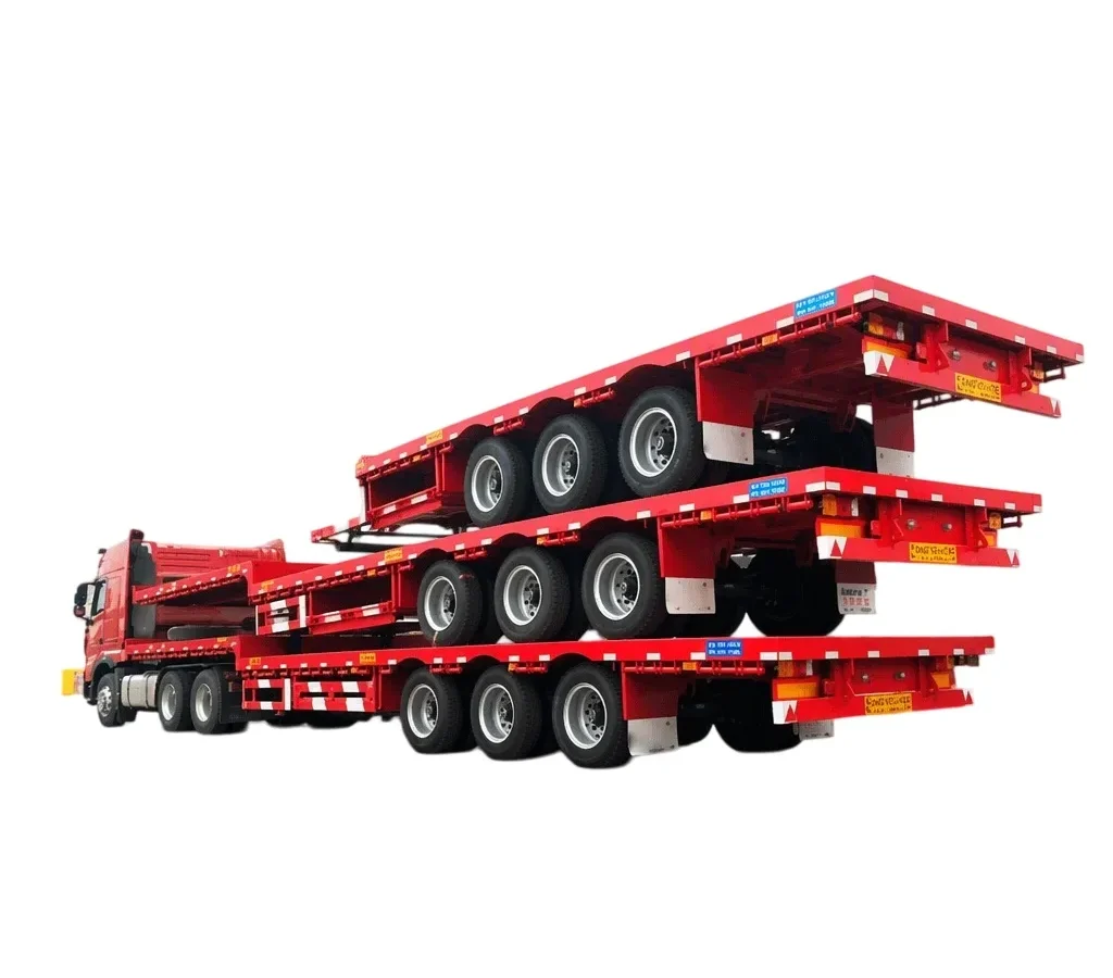 Flatbed Semi Trailer, 30T+ Payload, 2-6 Axles