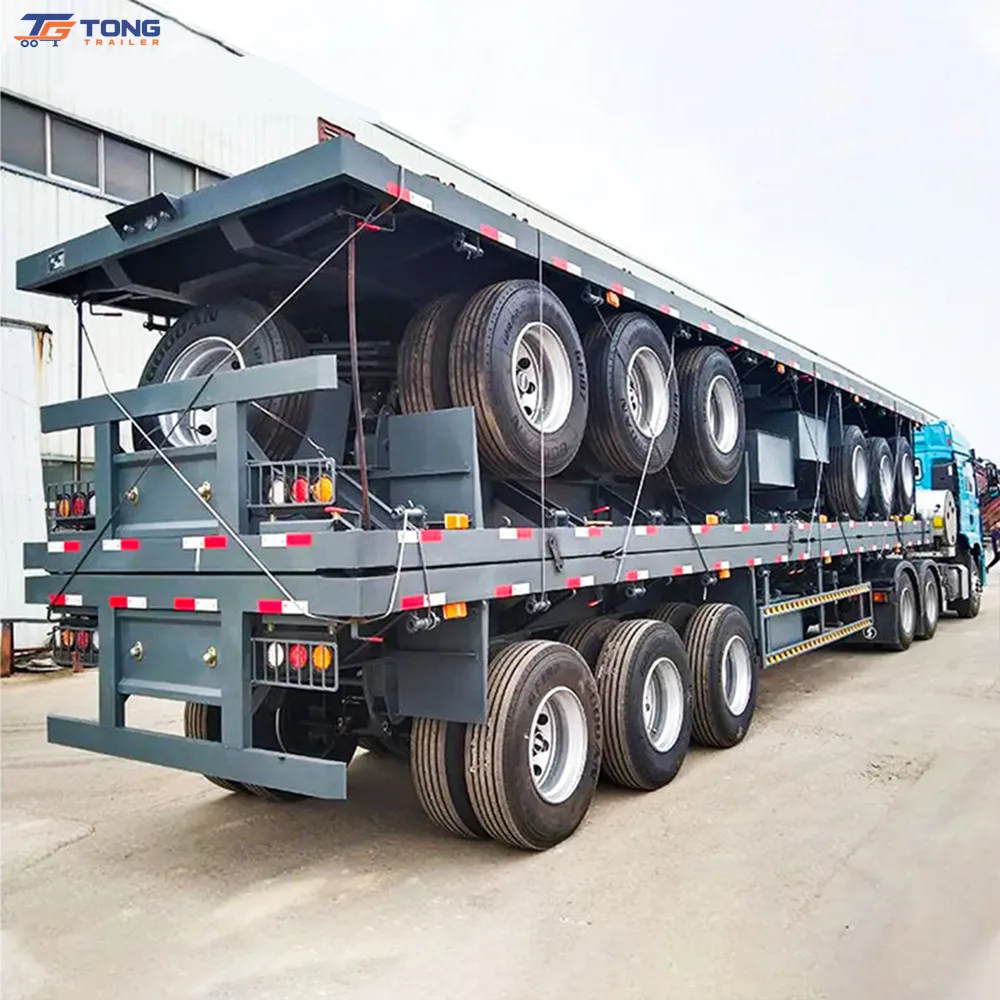 Flatbed Semi Trailer 30T Payload for Sale gallery 5