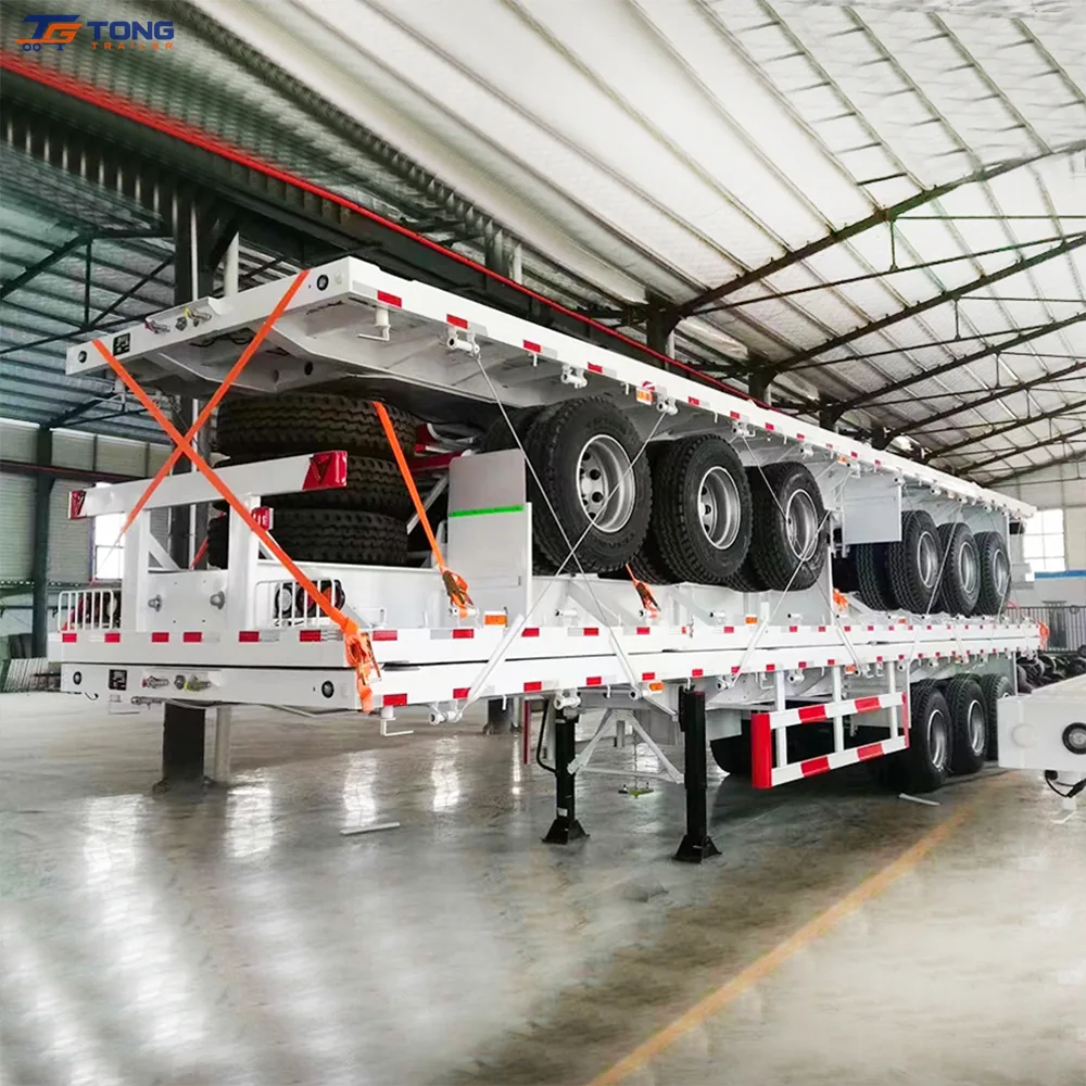 Flatbed Semi Trailer 30T Payload for Sale gallery 6
