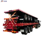 flatbed semi trailer 40ft for Heavy Cargo | 30T Load gallery 1
