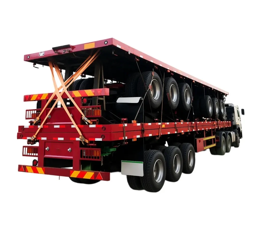 flatbed semi trailer 40ft for Heavy Cargo | 30T Load