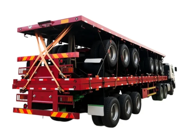 flatbed semi trailer 40ft for Heavy Cargo | 30T Load