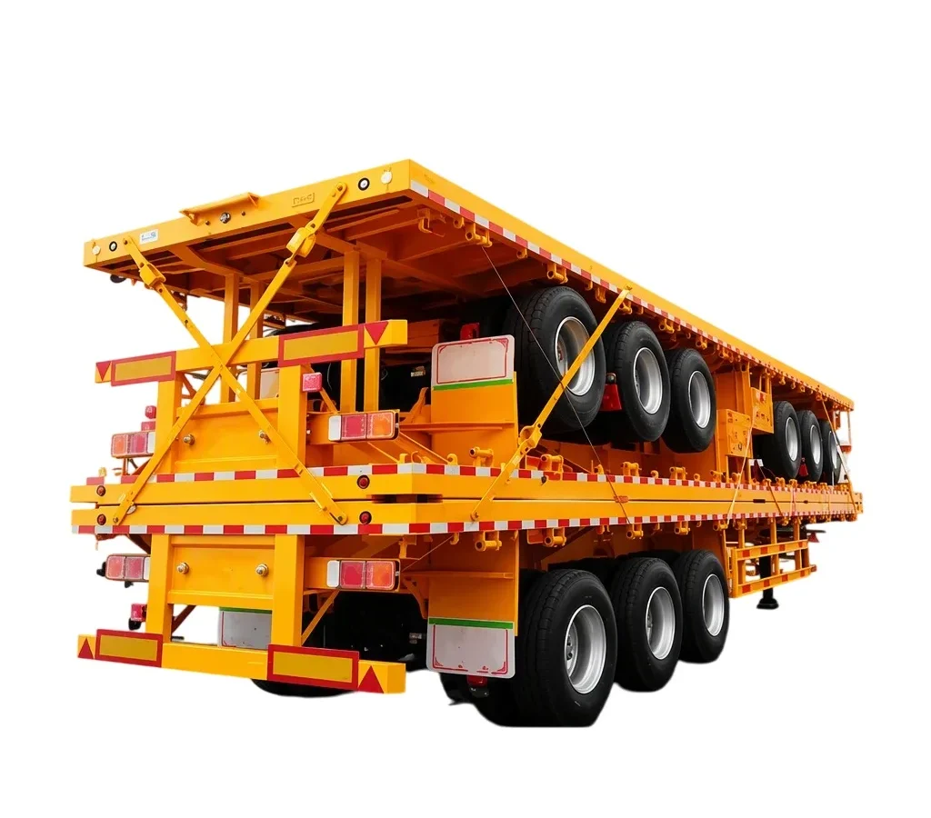 Flatbed Semi Trailer 6 Axle 30T Heavy Duty Hauler