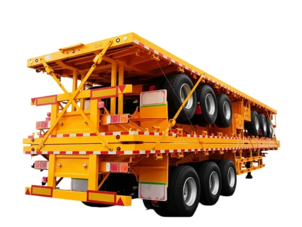 Flatbed Semi Trailer 6 Axle 30T Heavy Duty Hauler
