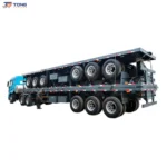 Flatbed Semi Trailer for Heavy Transport 30T 3 Axle 12.5m gallery 1