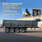 Heavy Duty Dump Semi Trailer 3 to 6 Axle 30000 kg gallery 2