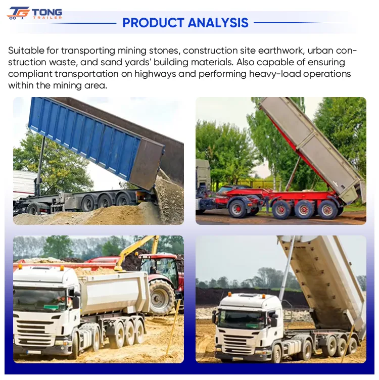 Heavy Duty Dump Semi Trailer | 30T+ 2-4 Axle Tipper gallery 6