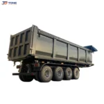 Heavy Duty Dump Semi Trailer for 30000 kg Stone Hauling gallery 1