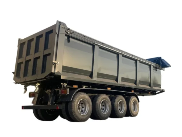 Heavy Duty Dump Semi Trailer for 30000 kg Stone Hauling