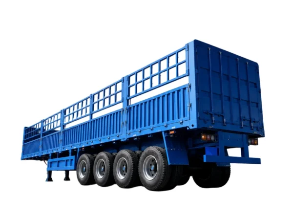 Heavy Duty Fence Semi Trailer 60T-150T 2-5 Axle