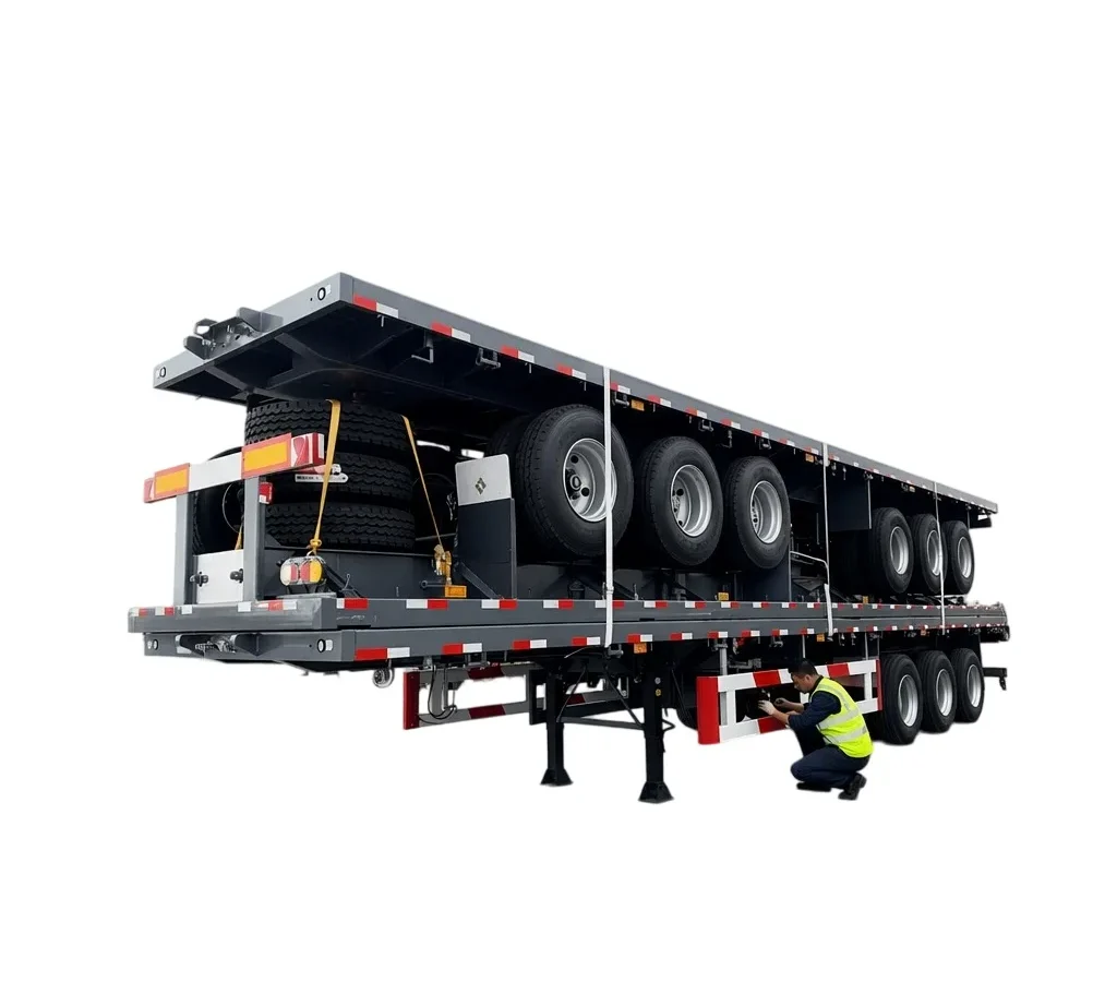 Heavy Duty Flatbed Semi Trailer, 30000 kg Payload