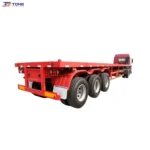 Heavy Duty Flatbed Semi Trailer 30000 kg Payload 2-6 Axles gallery 1
