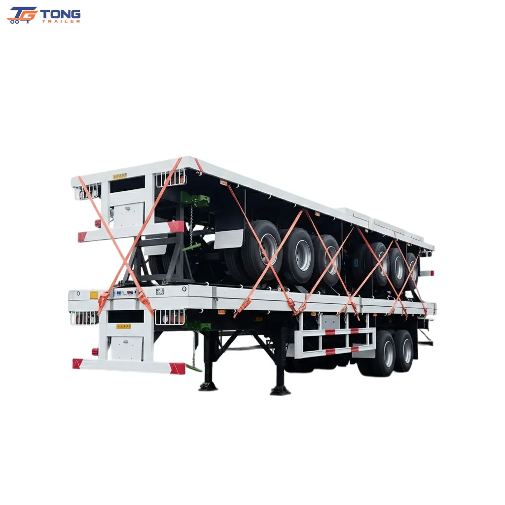 Heavy Duty Flatbed Semi Trailer, 30000 kg Payload gallery 3