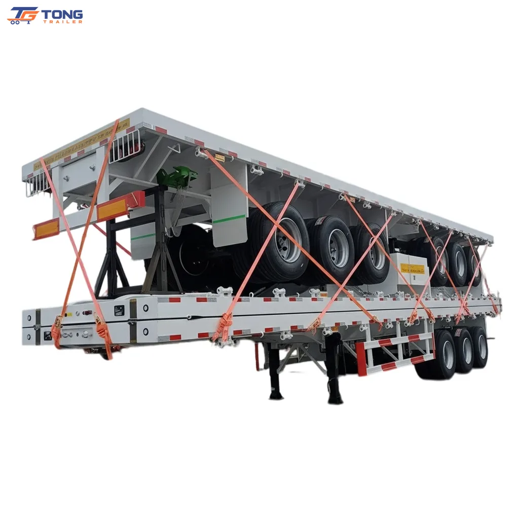 Heavy Duty Flatbed Semi Trailer, 30000 kg Payload gallery 4
