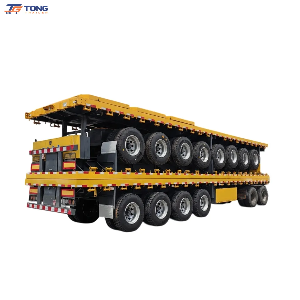 Heavy Duty Flatbed Semi Trailer, 30000 kg Payload gallery 5
