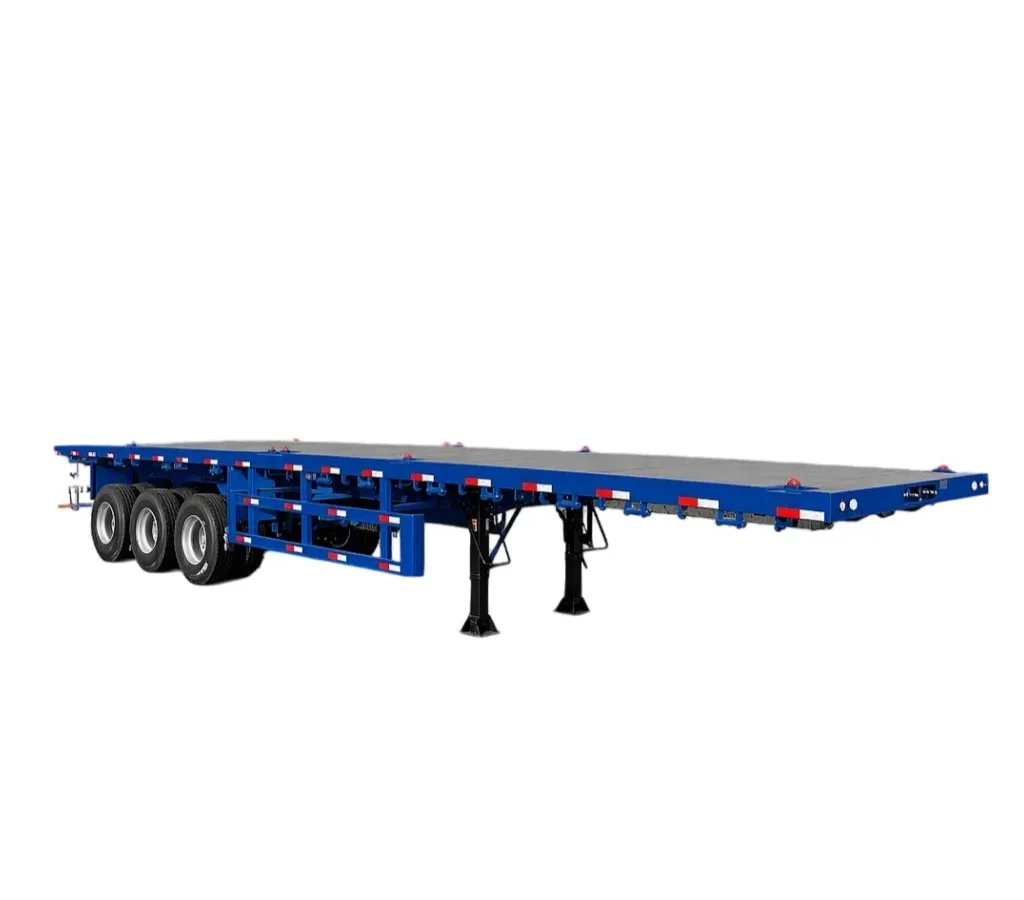 Heavy Duty Flatbed Semi Trailer for 30T+ Cargo Hauling