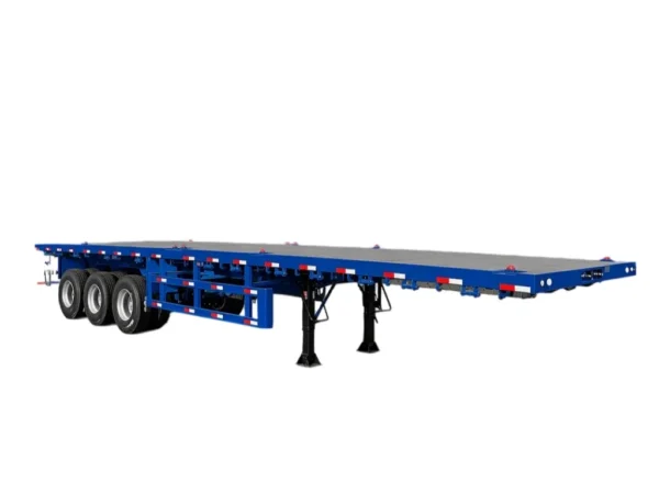 Heavy Duty Flatbed Semi Trailer for 30T+ Cargo Hauling