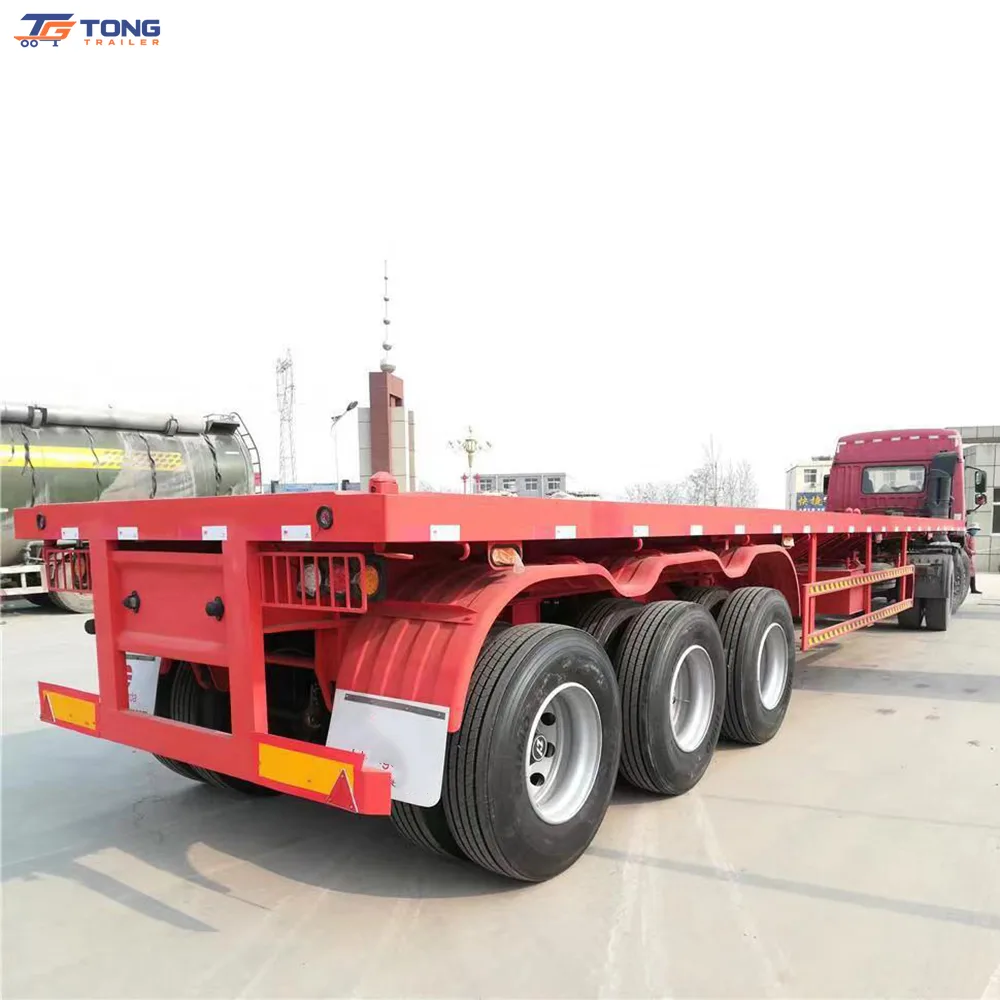 Heavy Duty Flatbed Semi Trailer with 30,000kg Payload gallery 3