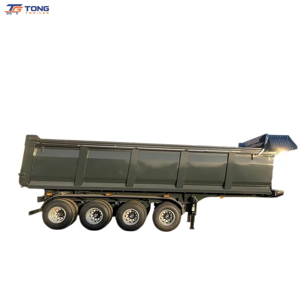 Heavy Duty Steel Dump Semi-Trailer for Stone and Ore gallery 2
