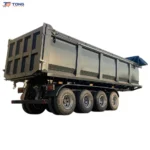 Heavy Duty Steel Dump Semi-Trailer for Stone and Ore gallery 3