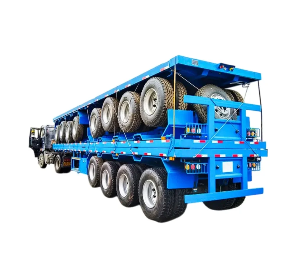 Heavy Haul Flatbed Semi Trailer Over 30000 kg Payload