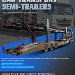 Hydraulic Car Carrier Semi-Trailer 2 Axle 60T-150T for Sale gallery 6