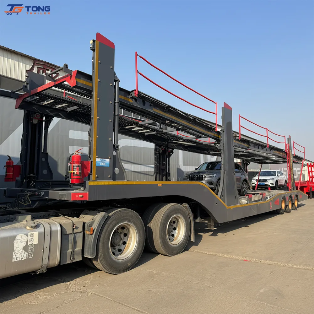 Hydraulic car carrier semi trailer 60-150T 2-4 axles gallery 5