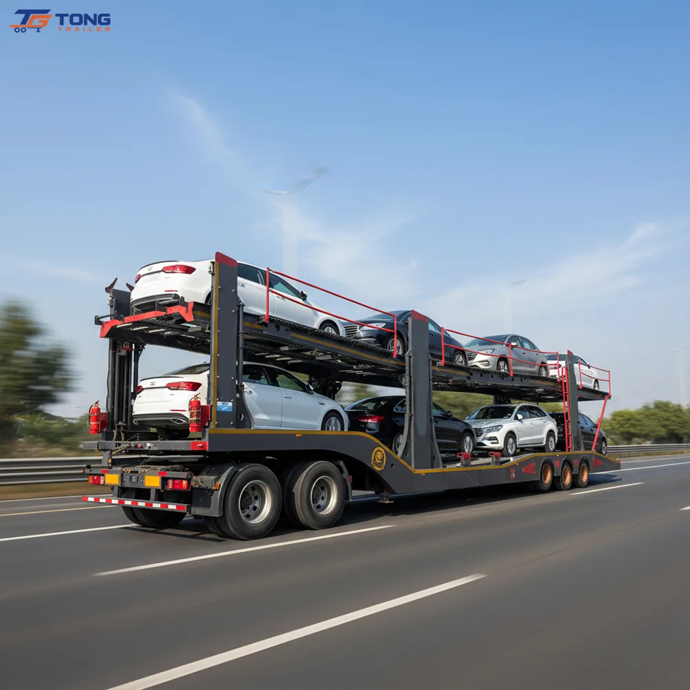 Hydraulic Car Carrier Semi Trailer 60-150T 2-4 Axles gallery 3