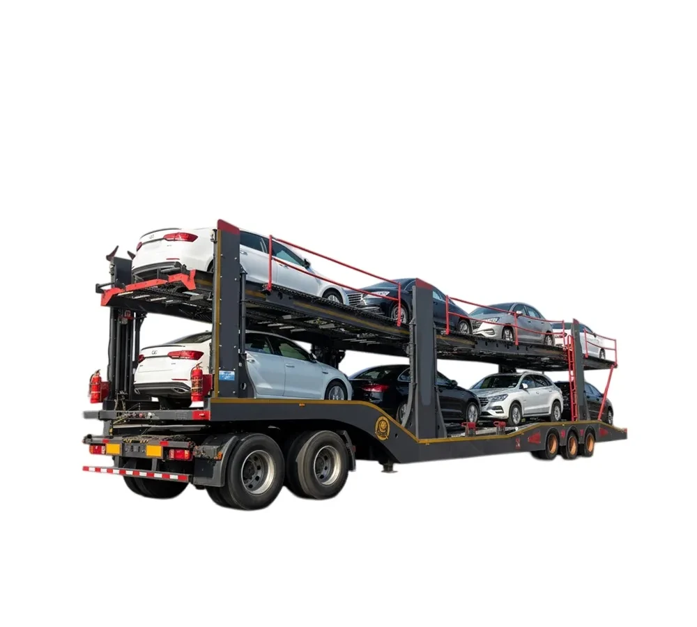 Hydraulic car carrier semi trailer 60-150T 2-4 axles