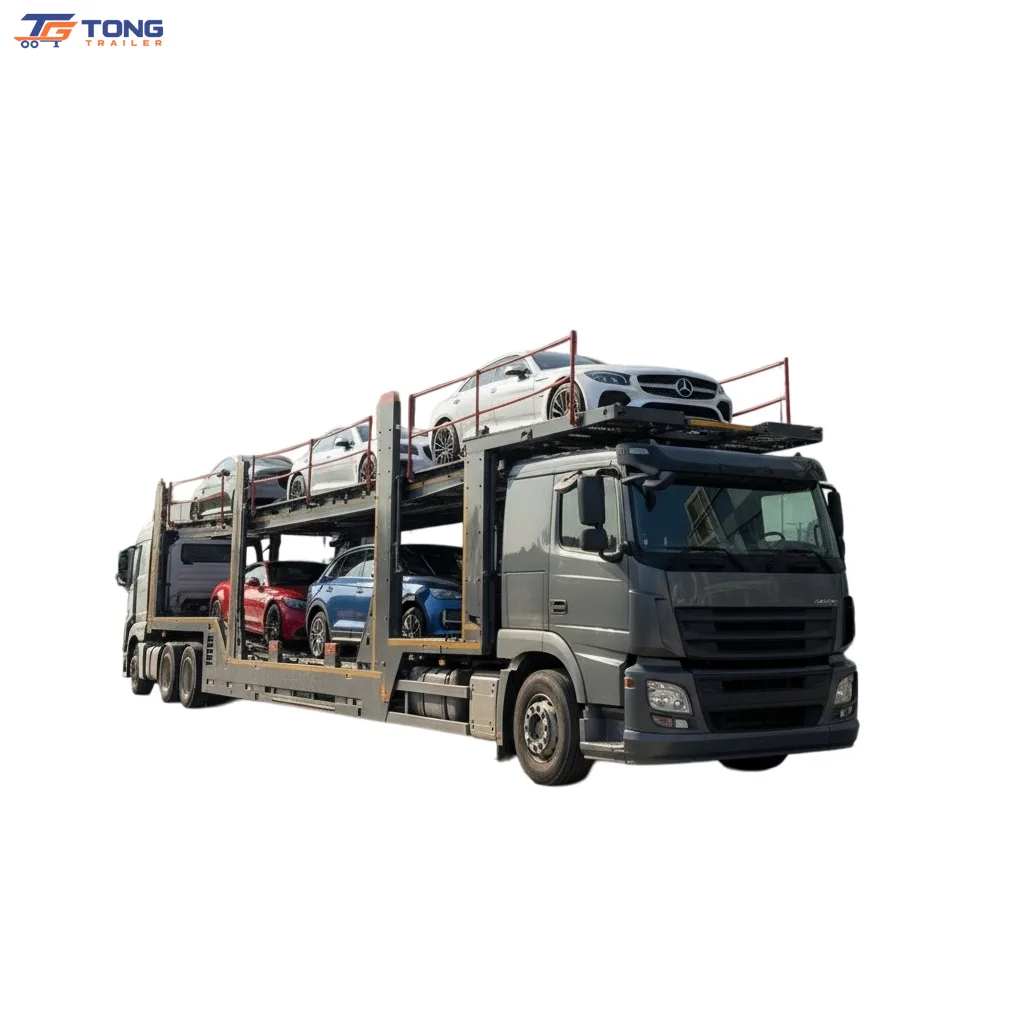 Hydraulic Double Deck Car Carrier Trailer 60T-150T gallery 1