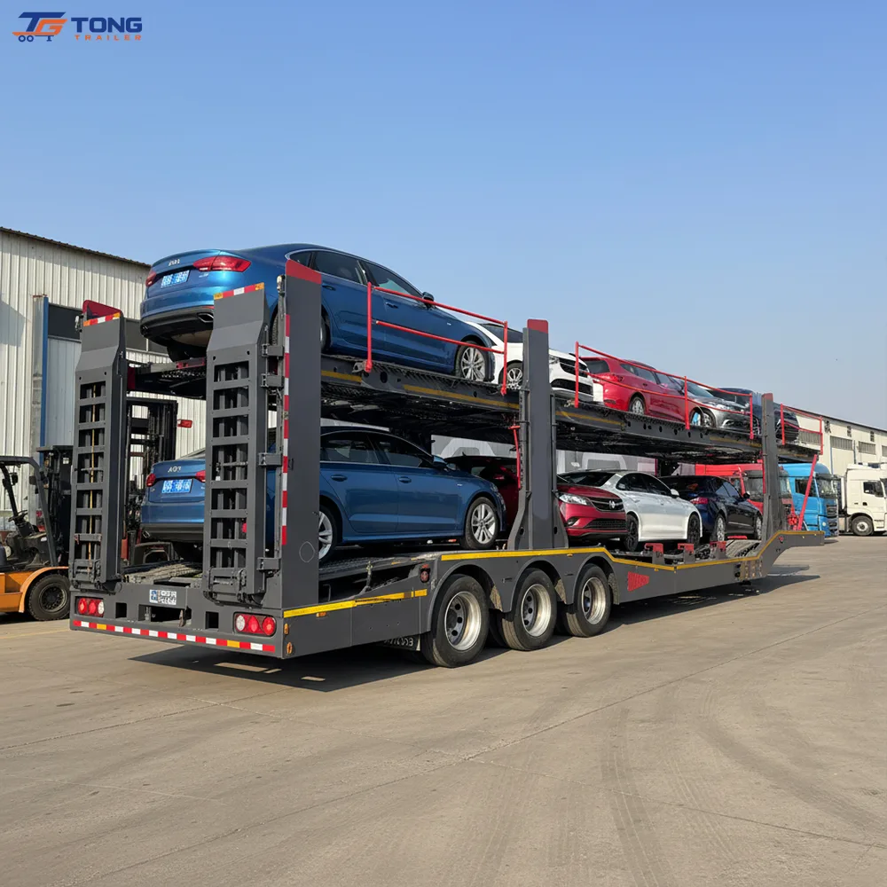 Hydraulic Double Deck Car Carrier Trailer 60T-150T gallery 2