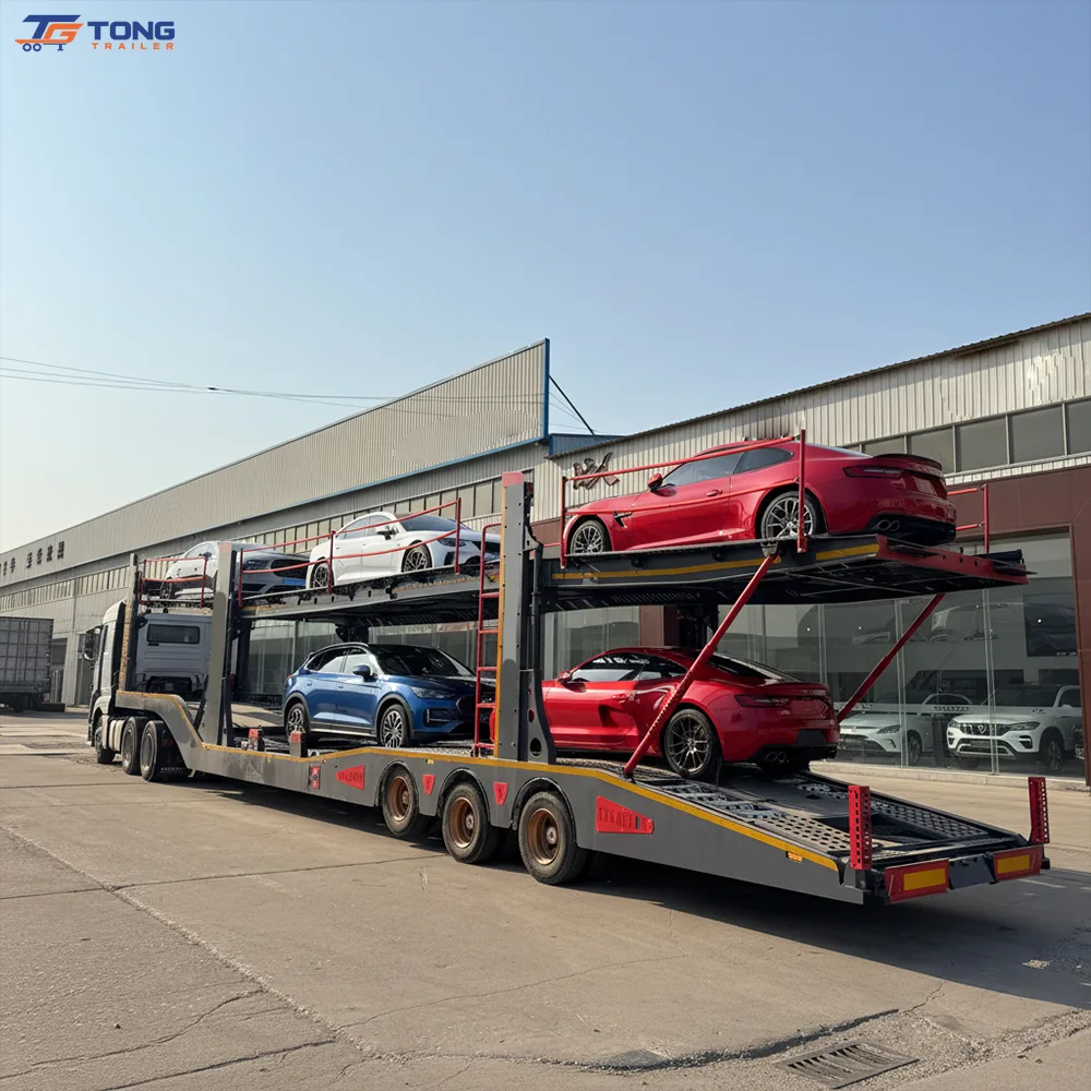 Hydraulic Double Deck Car Carrier Trailer 60T-150T gallery 3