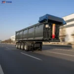 Hydraulic Dump Semi Trailer 50-80 Ton 3 4 Axle Heavy Duty gallery 2