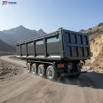 Hydraulic Dump Semi Trailer 50-80 Ton 3 4 Axle Heavy Duty gallery 3