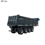 Hydraulic Rear Dump Semi Trailer 30T U-Type Tipper gallery 1