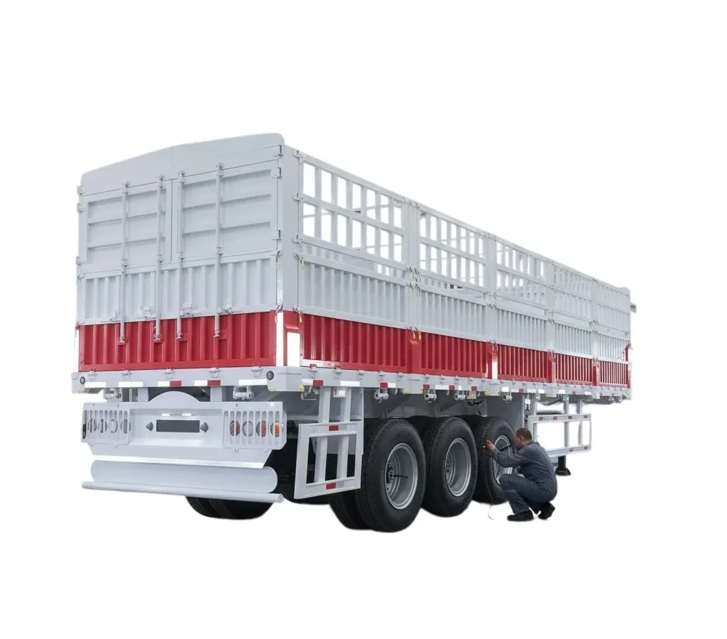 Livestock Fence Semi Trailer | 2-4 Axle 60-150T Steel