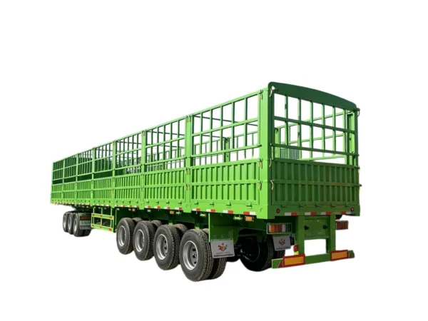 Livestock Semi Trailer 60-150Ton Multi Axle Steel Hauling