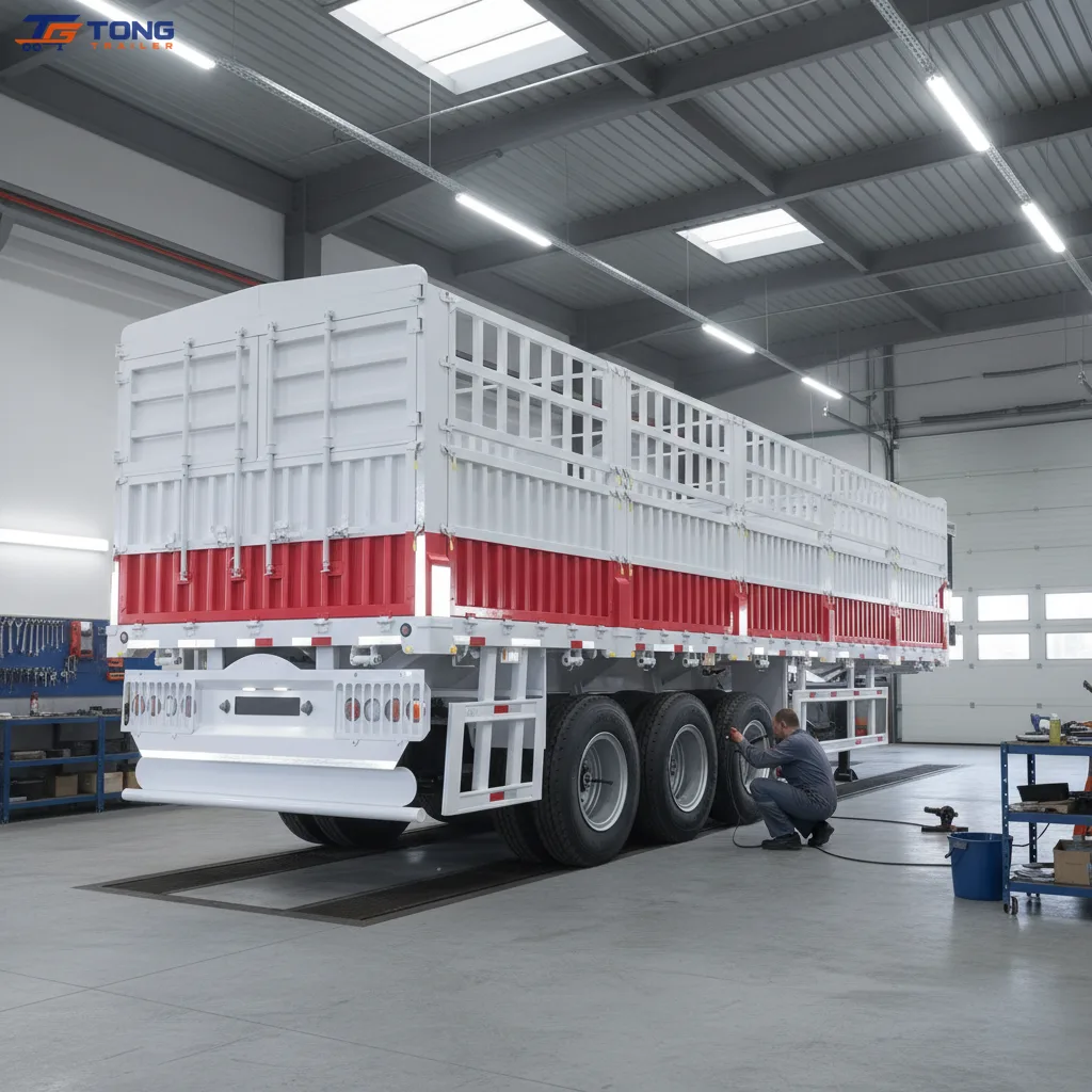 Livestock Transport Semi Trailer 3 Axle 60 Ton Steel gallery 2