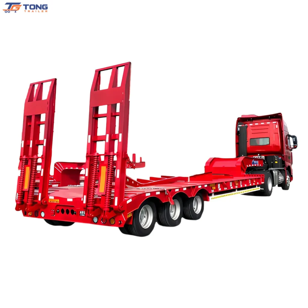 low bed semi trailer 100 ton 5 Axle