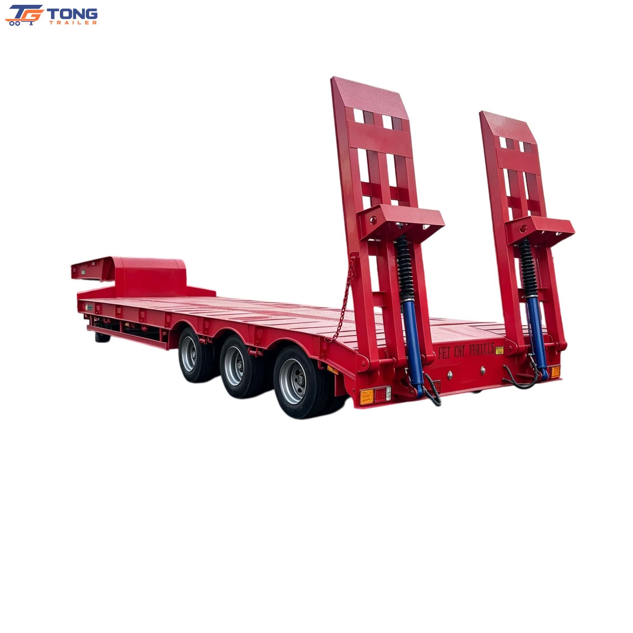 Low Bed Trailer 3 4 5 Axles 60T to 150T Custom Width gallery 1