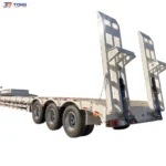 Lowbed Semi Trailer 100 Ton for Heavy Duty Machinery gallery 1