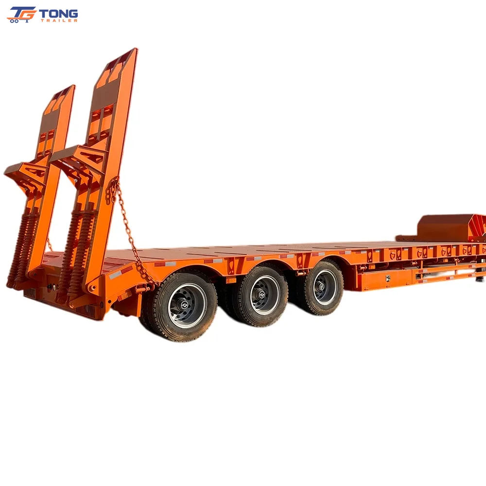 Lowbed Semi Trailer 3/4/5 Axles 60T-150T Payload gallery 1
