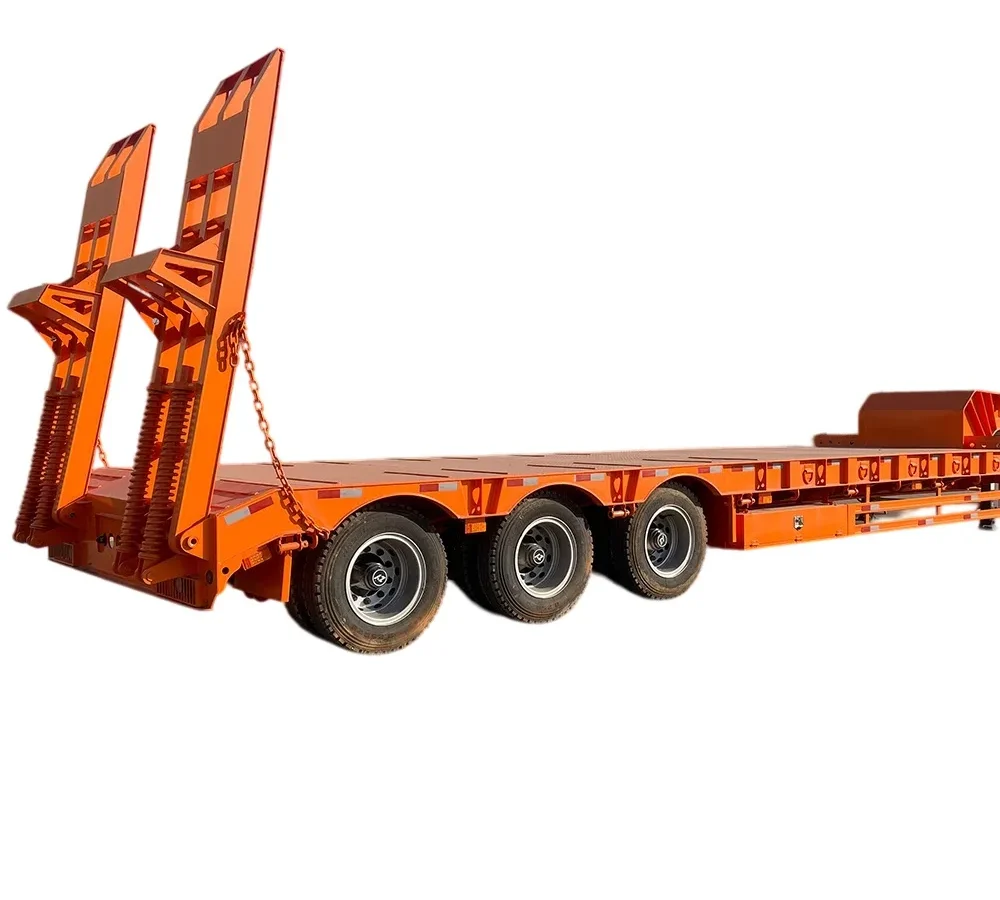 Lowbed Semi Trailer 3/4/5 Axles 60T-150T Payload