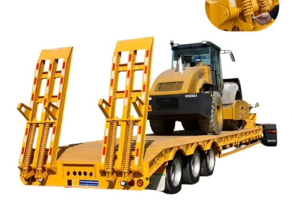 Lowbed Semi Trailer 5 Axle 60T-150T Low Loader